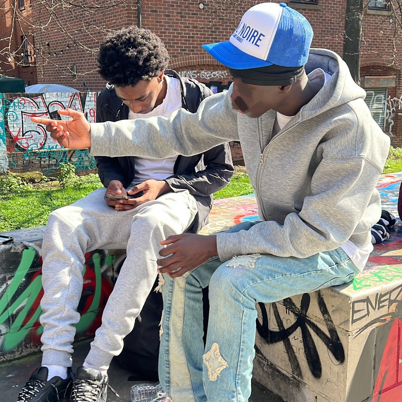 Ame Noire Signature Cap- Blue